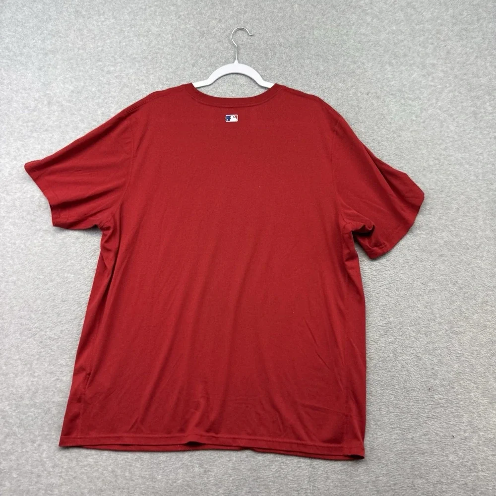 Nike Dri-Fit Men's MLB Texas Rangers Baseball Red T-Shirt Size XL‎ Performance